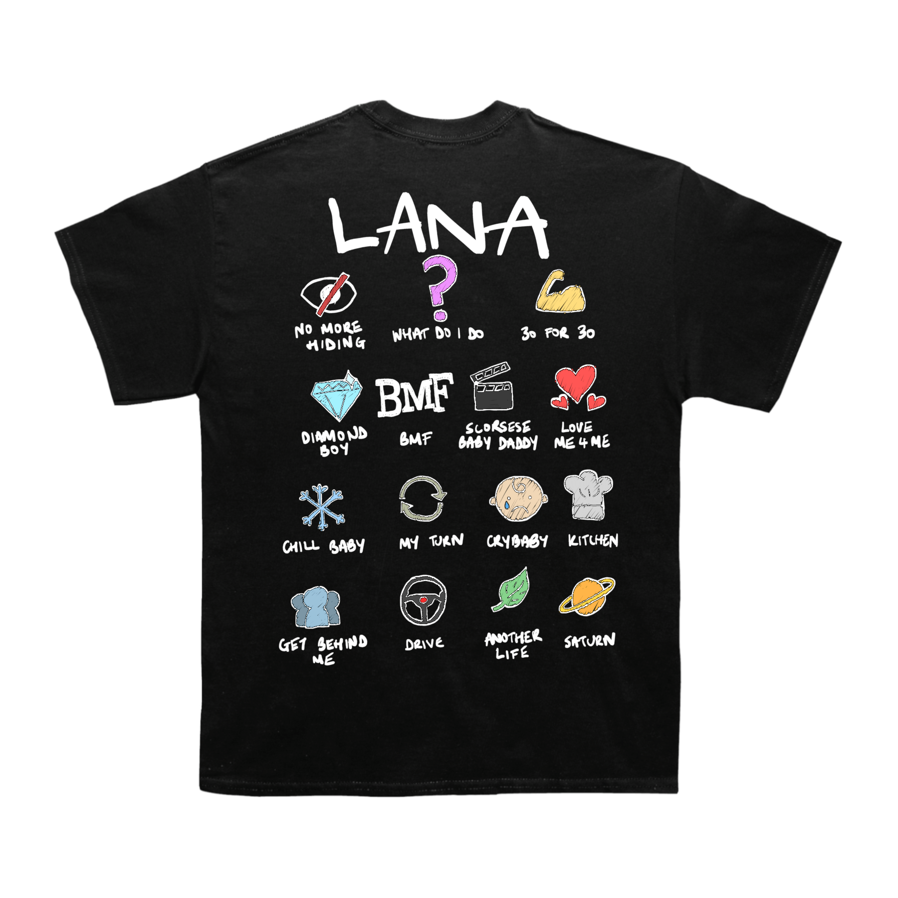 Sza Lana Notebook T-shirt (With Backprint)