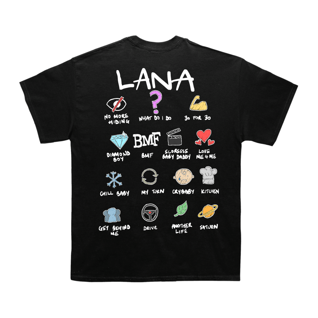 Sza Lana Notebook T-shirt (With Backprint)