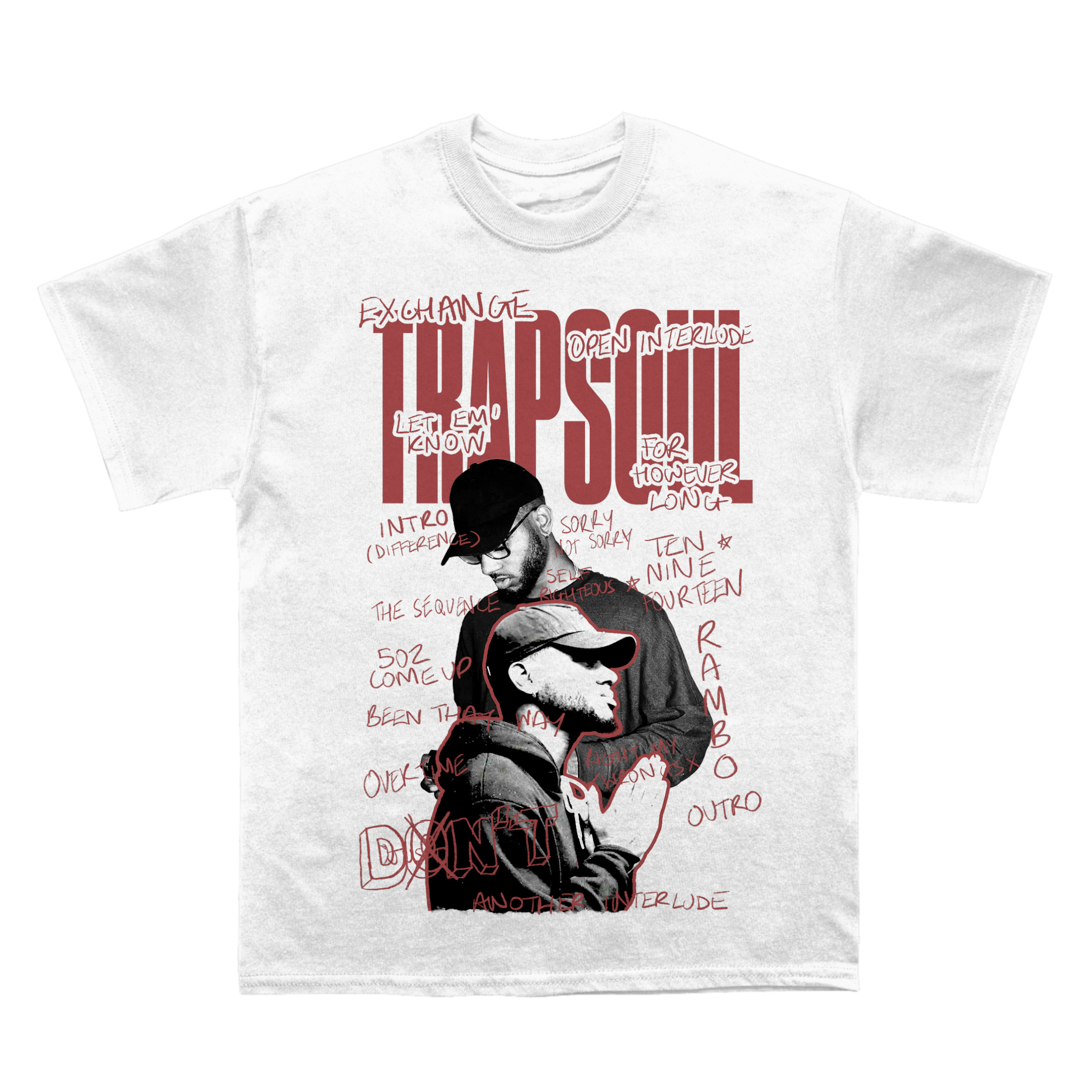 Bryson Tiller Trapsoul Sketchbook T-shirt