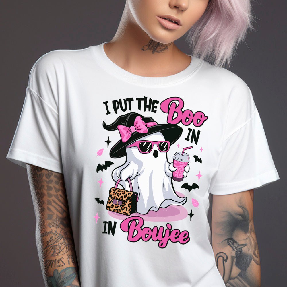 I Put The Boo In Boujee Premium Halloween T-Shirt