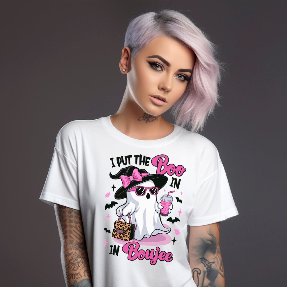 I Put The Boo In Boujee Premium Halloween T-Shirt