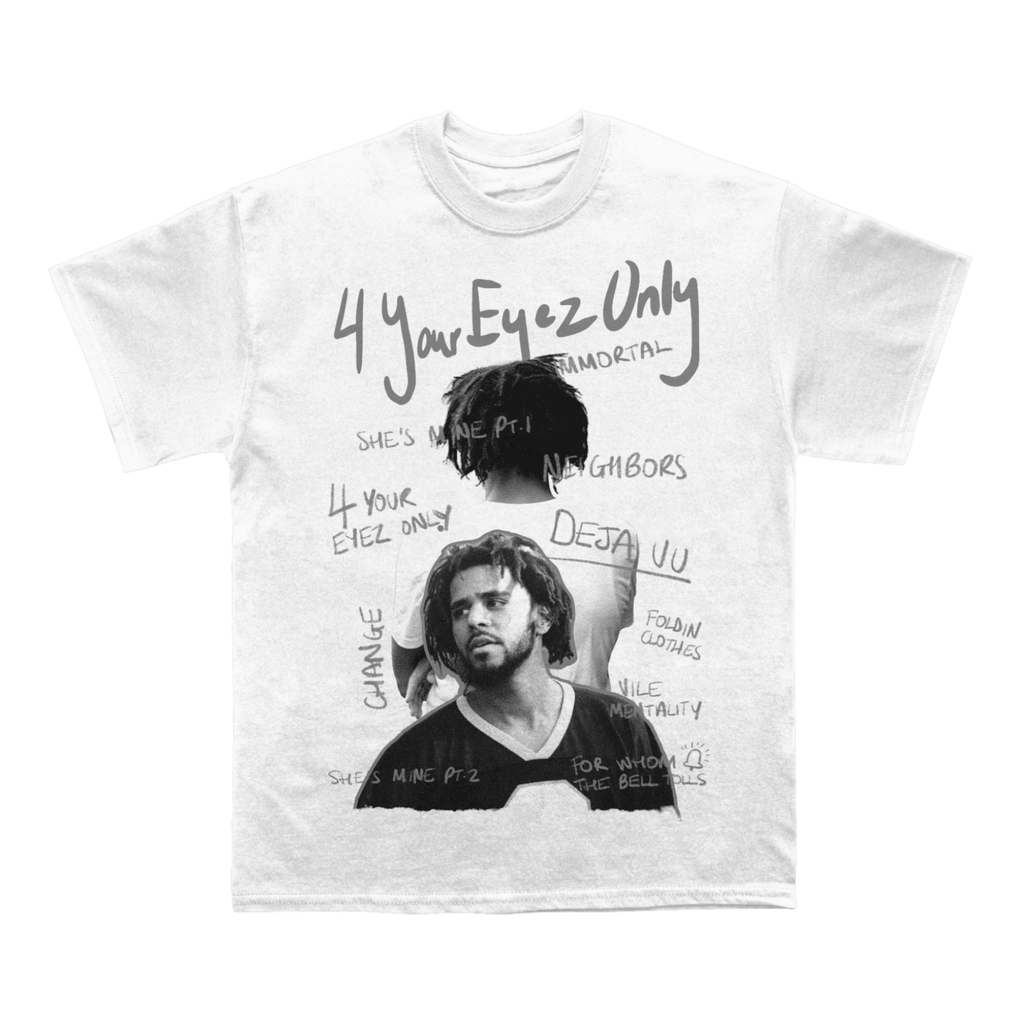 J Cole 4 Your Eyez Only Sketchbook T-shirt