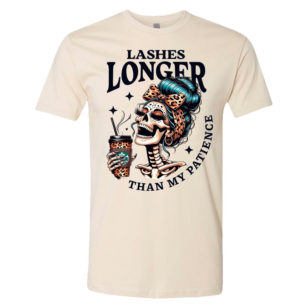 Lashes Longer Than My Patience Premium Halloween T-Shirt