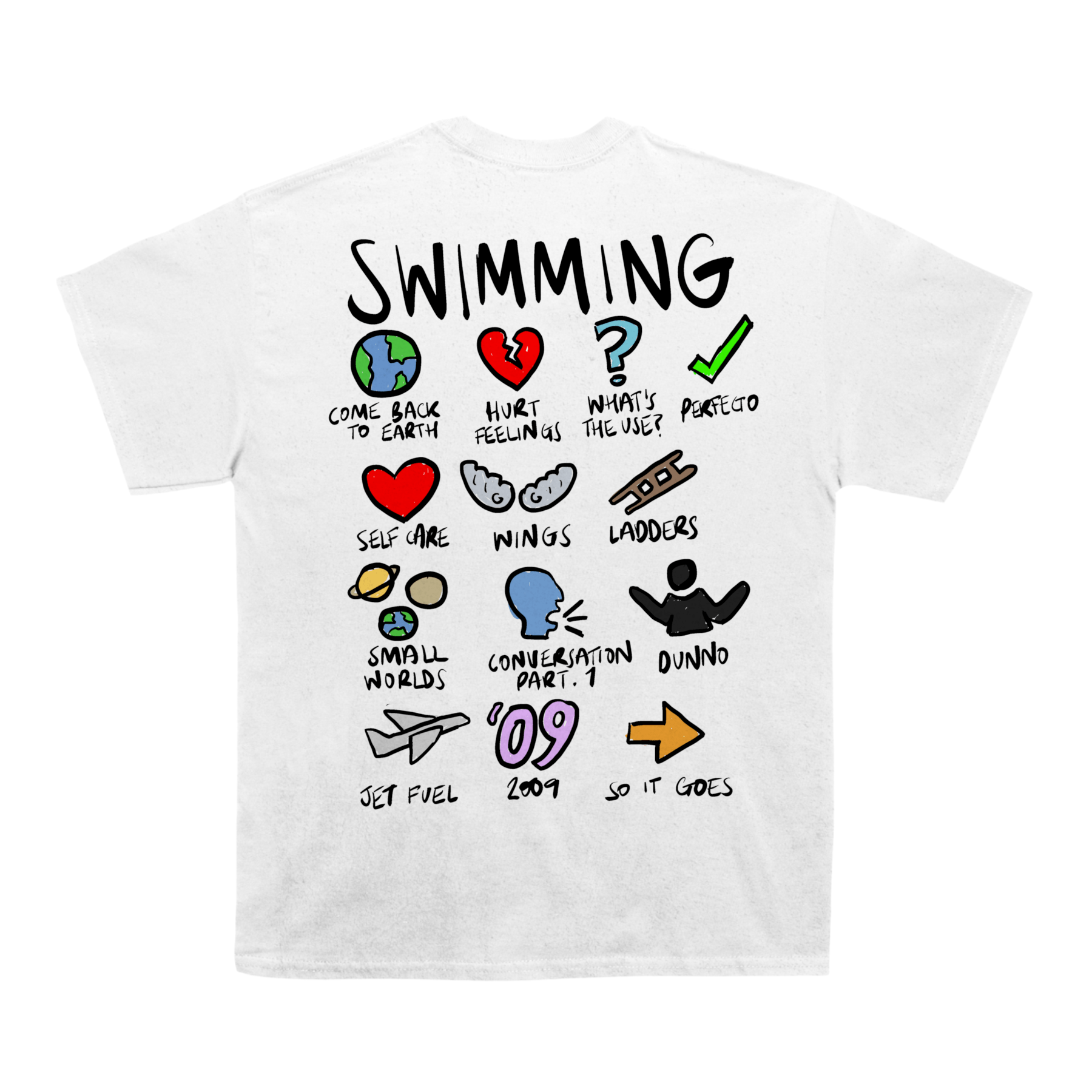 Mac Miller Swimming Notebook T-shirt (With Backprint)