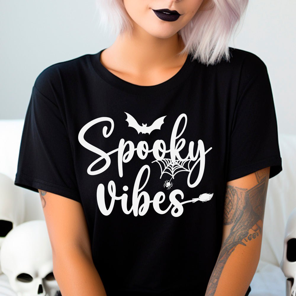 Spooky Vibes Premium Halloween T-Shirt