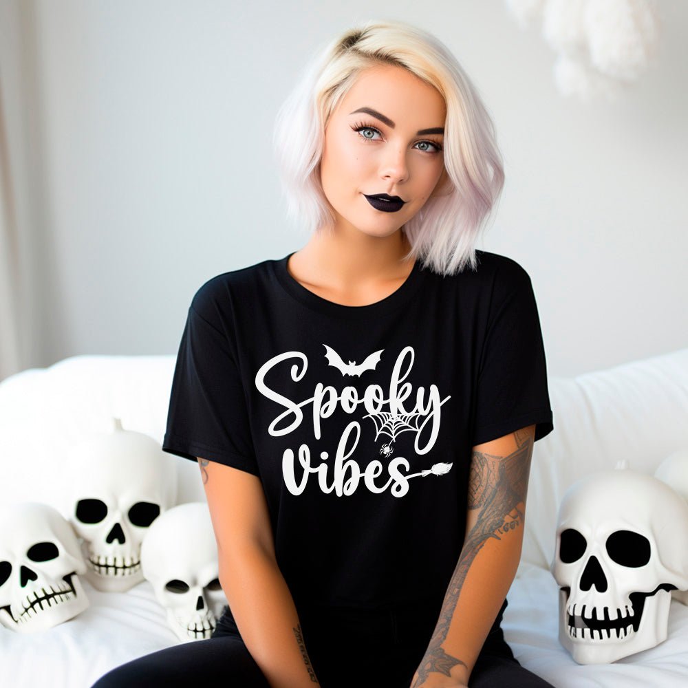 Spooky Vibes Premium Halloween T-Shirt