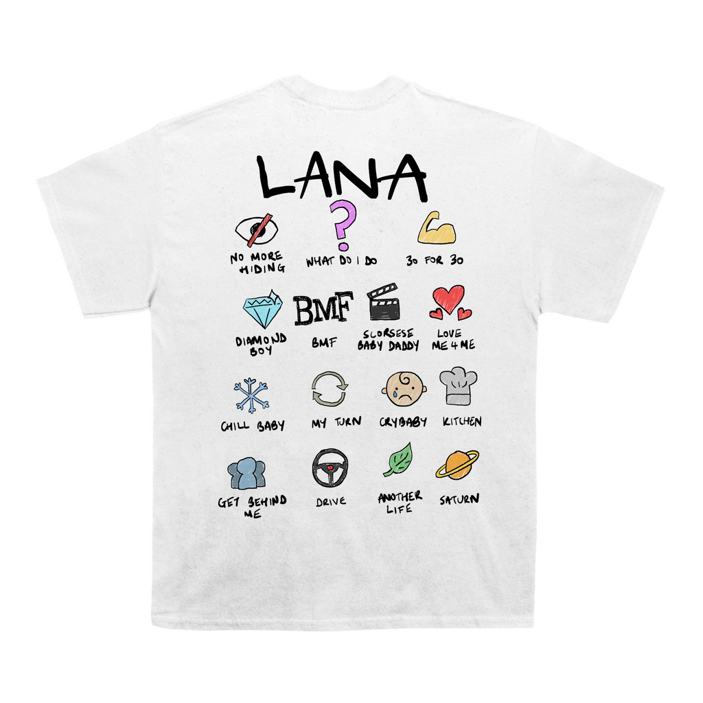 Sza Lana Notebook T-shirt (With Backprint)