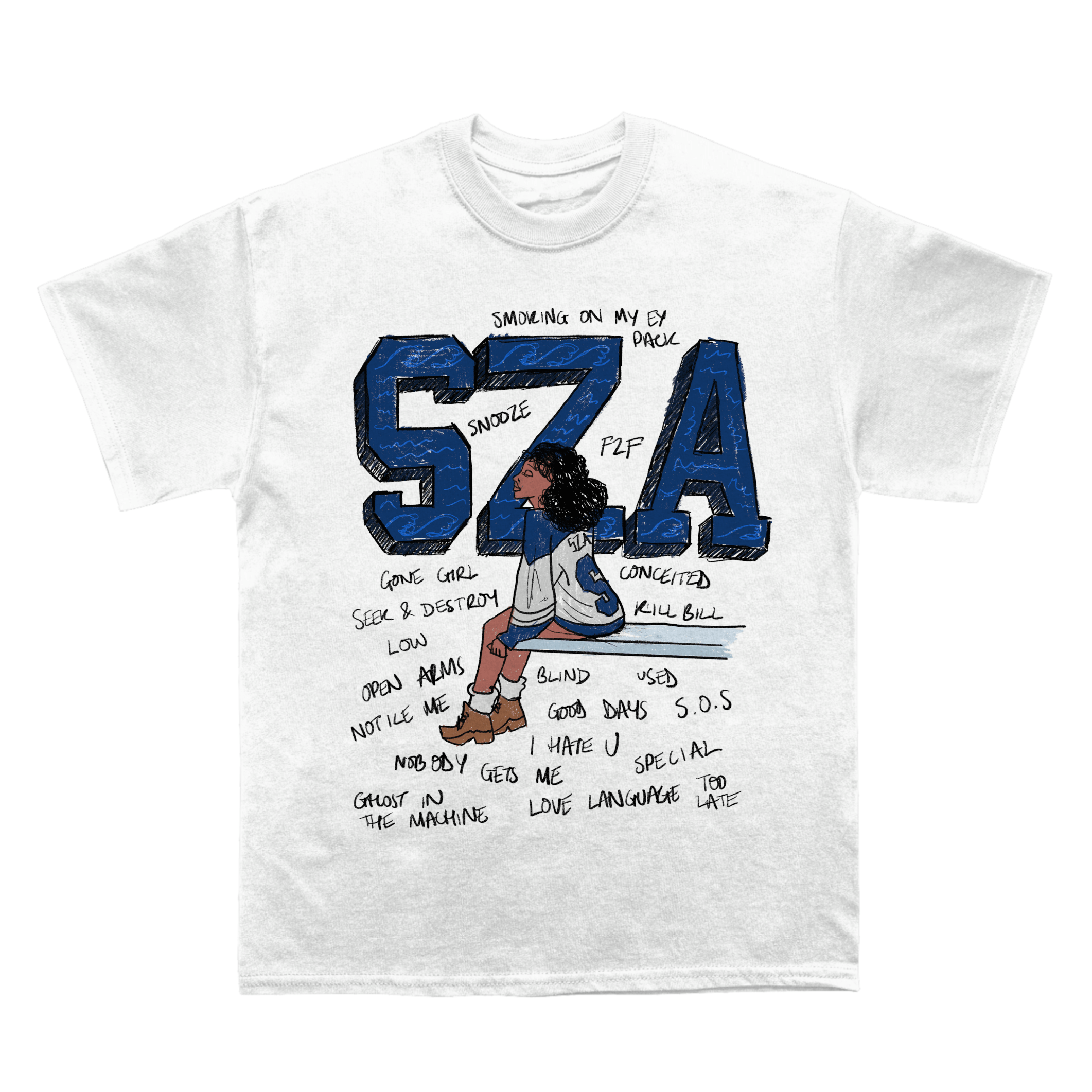 Sza S.O.S Sketchbook T-shirt