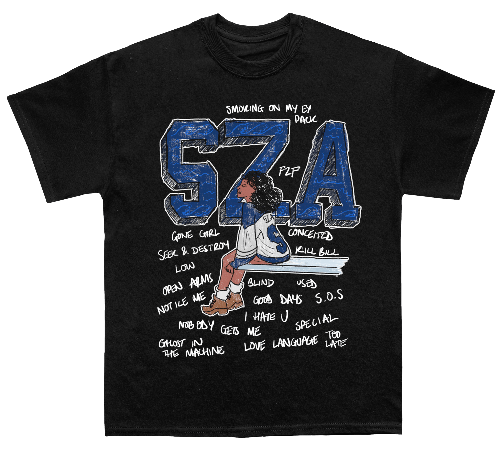 Sza S.O.S Sketchbook T-shirt