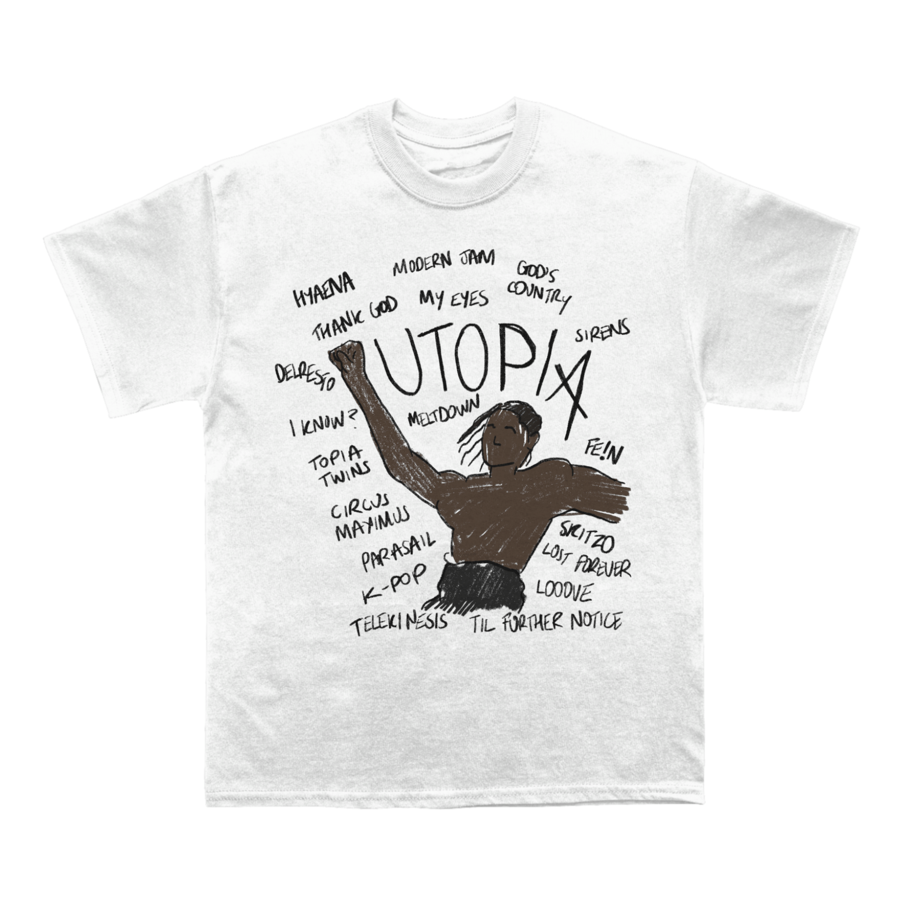 Travis Scott Utopia Cartoon T-shirt