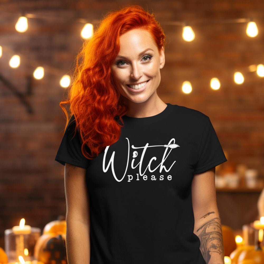 Witch Please Premium Halloween T-Shirt